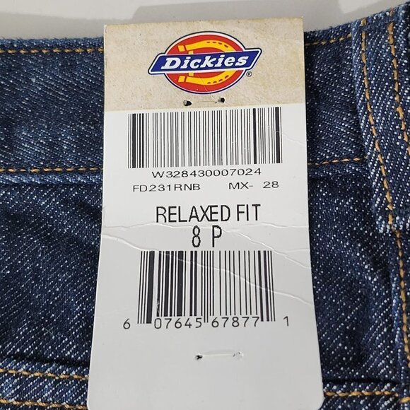 2/$30 Dickies 5 Pocket Relaxed Fit Jeans Size 8P - Picture 7 of 8